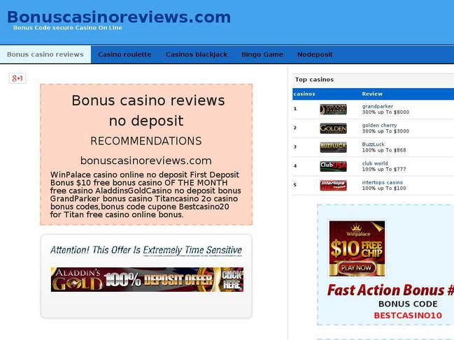 bonus bonus casino code online